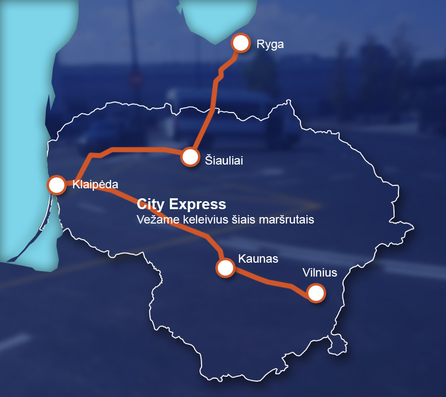 Keleivių vežimas į oro uostus - maršrutai
